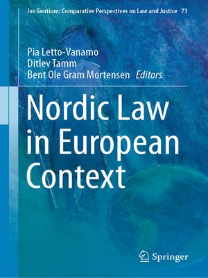 cover image of Nordic Law in European Context